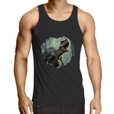 T Rex AS Colour Lowdown Mens Singlet Top