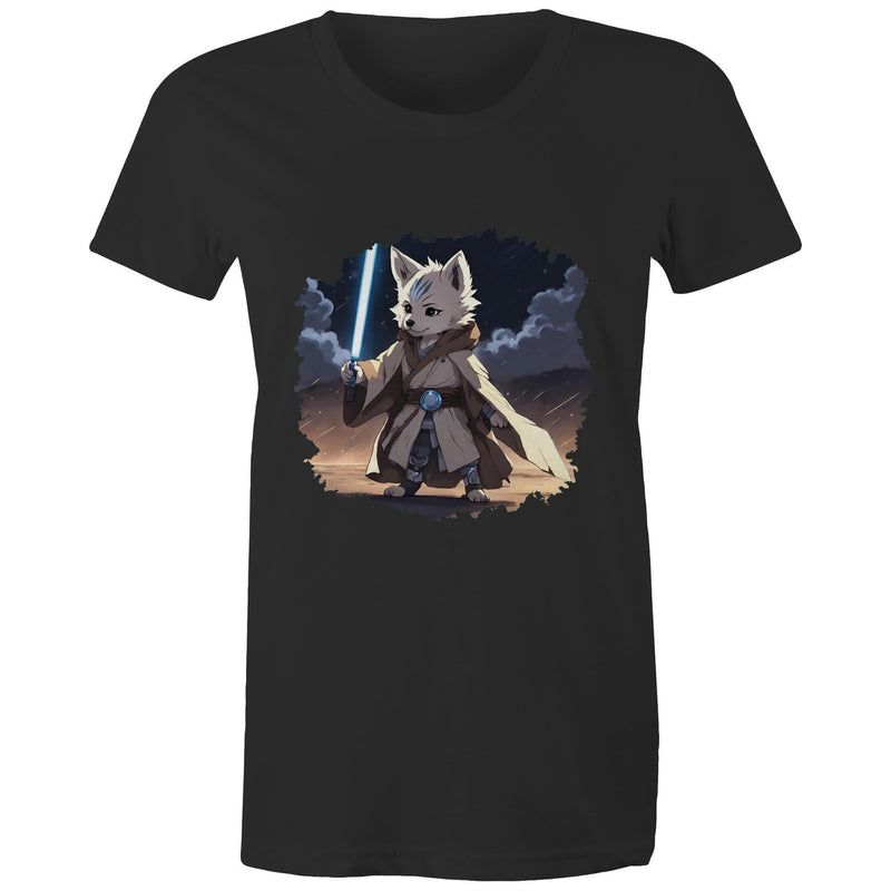 Wolf with Lightsaber AS Colour Women's Maple Tee Ogo Merch