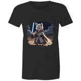 Wolf with Lightsaber AS Colour Women's Maple Tee