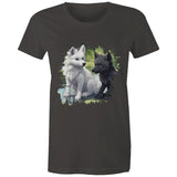 Two Wolves AS Colour - Women's Maple Tee