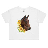 Sunflower Horse AS Colour - Women's Crop Tee