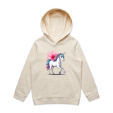 Unicorn and Flower AS Colour - Youth Supply Hood