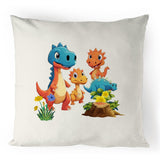 Dinosaur Babies 100% Linen Cushion Cover