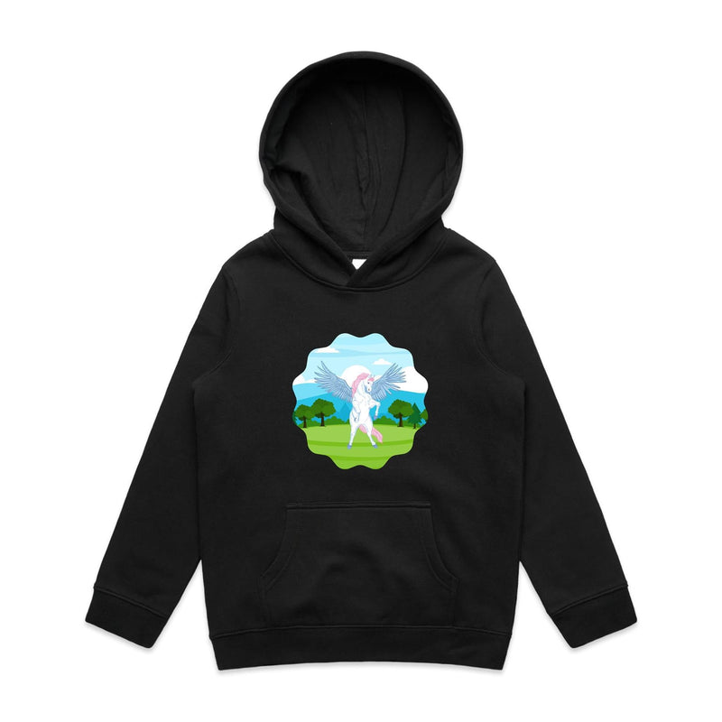 Colourful Pegasus AS Colour - Youth Supply Hood Ogo Merch