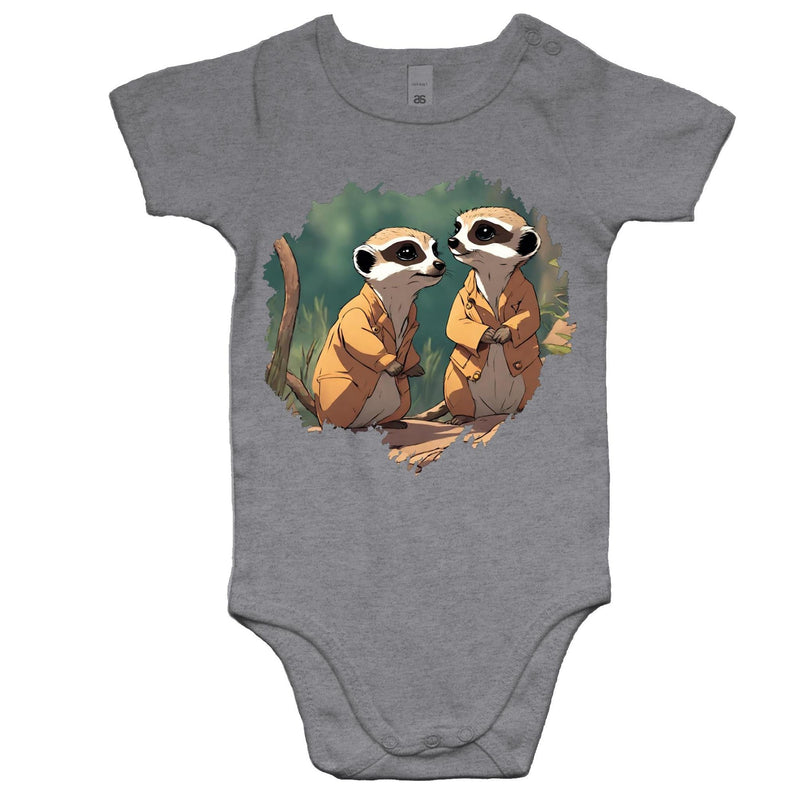 Meerkats AS Colour Mini Me Baby Onesie Romper Ogo Merch