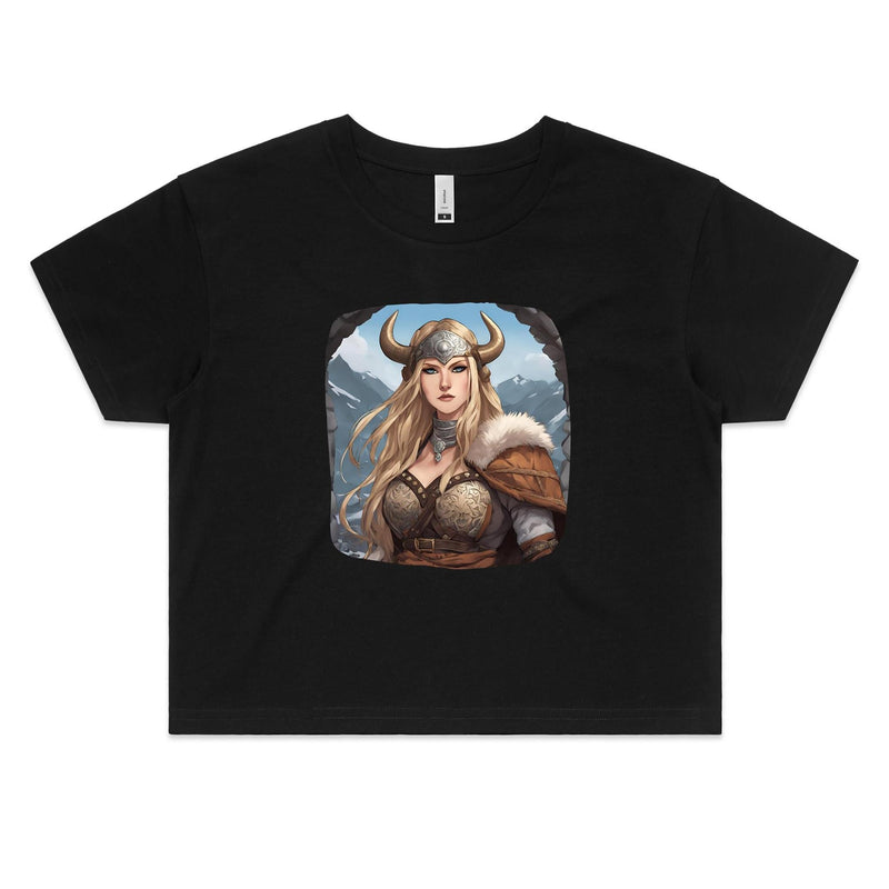 Viking Girl AS Colour - Women's Crop Tee Ogo Merch