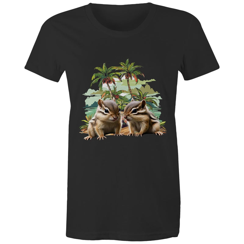 Beach Chipmunks AS Colour - Women's Maple Tee Ogo Merch