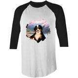 Dog AS Colour Raglan 3/4 Sleeve TShirt