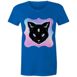 Psychic Cat AS Colour Women's Maple Tee