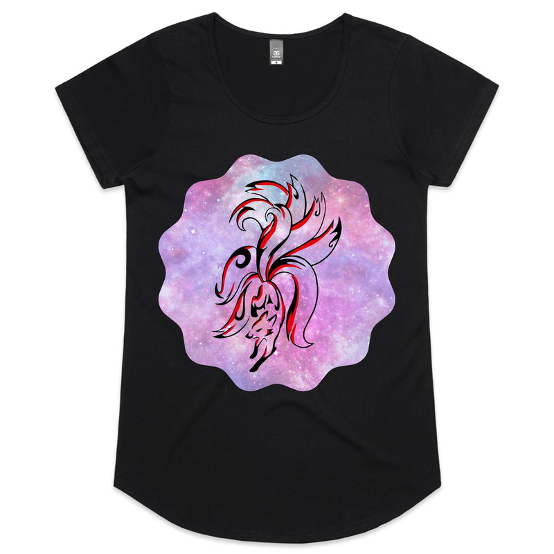 Nine Tailed Fox Womens Scoop Neck TShirt Ogo Merch