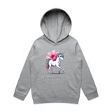 Unicorn and Flower AS Colour - Youth Supply Hood