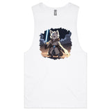 Wolf with Lightsaber AS Colour Barnard Mens Tank Top Tee