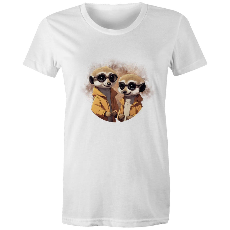 Meerkats in Jackets AS Colour - Women's Maple Tee Ogo Merch