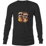 Meerkats in Jackets AS Colour Base Mens Long Sleeve TShirt