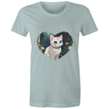 Cat in Heart AS Colour - Women's Maple Tee