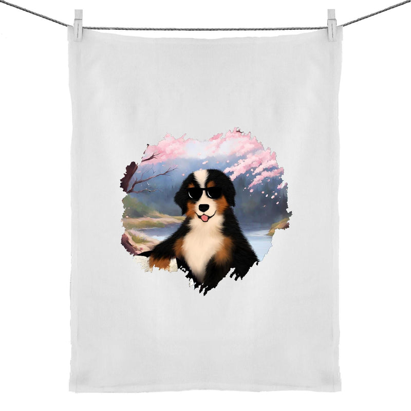 Cool Dog 50% Linen 50% Cotton Tea Towel Ogo Merch