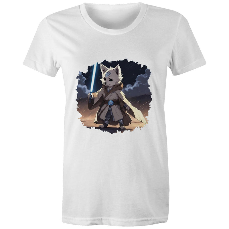Wolf with Lightsaber AS Colour Women's Maple Tee Ogo Merch