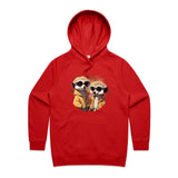 Meerkats in Jackets AS Colour - Women's Supply Hood