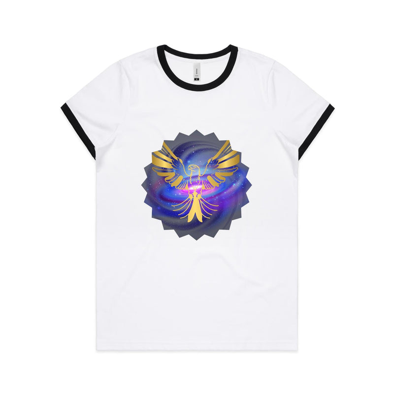 Gold Eagle AS Colour Women's Ringer Tee Ogo Merch