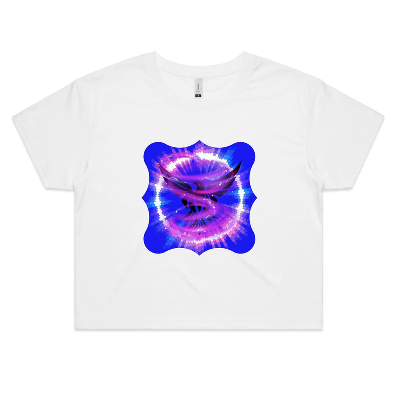 Eagle in Swirl AS Colour - Women's Crop Tee Ogo Merch