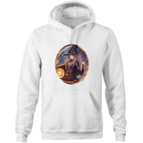 Flame Witch AS Colour Stencil - Pocket Hoodie Sweatshirt