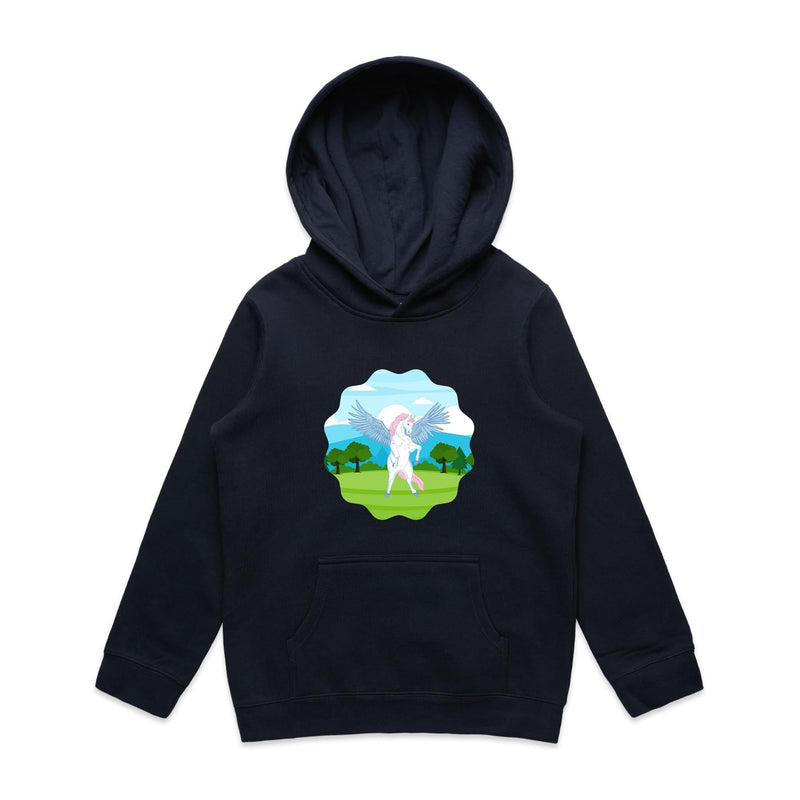 Colourful Pegasus AS Colour - Youth Supply Hood Ogo Merch