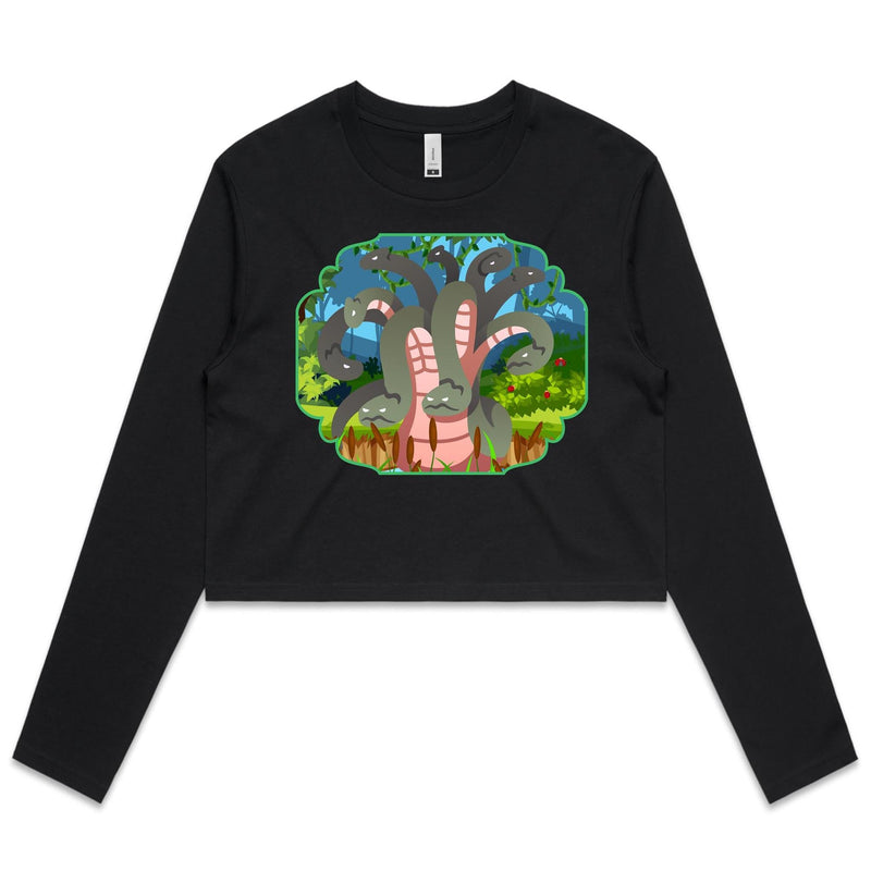 Swamp Hydra AS Colour Women's Long Sleeve Crop Tee Ogo Merch