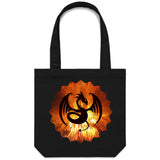 Volcanic Dragon AS Colour Carrie Canvas Tote Bag