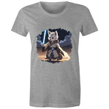 Wolf with Lightsaber AS Colour Women's Maple Tee