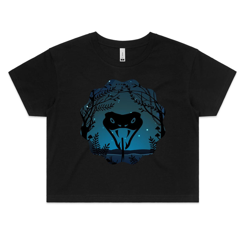 Snake Strike AS Colour Women's Crop Tee Ogo Merch