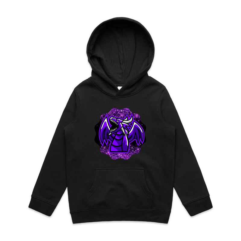 Shining Purple Dragon AS Colour Youth Supply Hood Ogo Merch