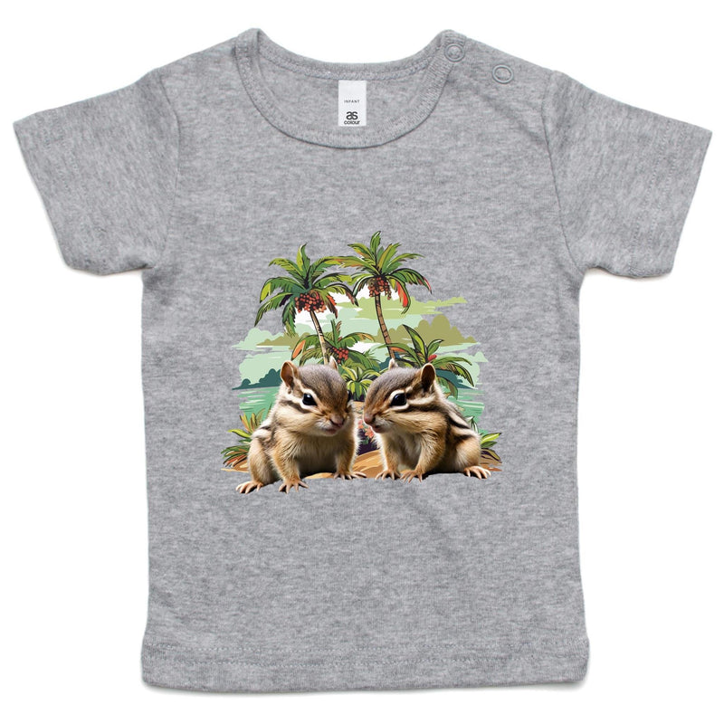 Beach Chipmunks AS Colour - Infant Wee Tee Ogo Merch