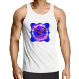 Eagle in Swirl AS Colour Lowdown - Mens Singlet Top