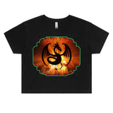 Volcanic Dragon AS Colour Women's Crop Tee