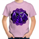 Shining Purple Dragon AS Colour Kids Youth TShirt