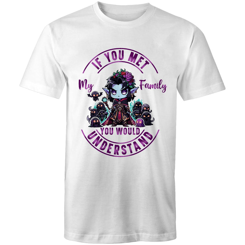 Meet my Family Angry Girl AS Colour Staple - Mens T-Shirt Ogo Merch