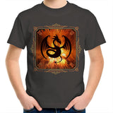 Volcanic Dragon AS Colour Kids Youth TShirt