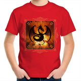 Volcanic Dragon AS Colour Kids Youth TShirt