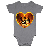 Volcanic Dragon AS Colour Mini Me Baby Onesie Romper