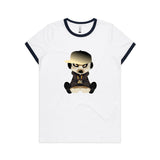 Meerkat in Cap AS Colour Women's Ringer Tee