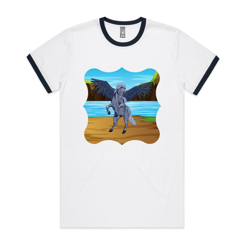 Beach Pegasus AS Colour Staple Ringer Tee Ogo Merch