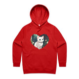 Cat in Heart AS Colour - Women's Supply Hood