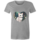 Cat in Heart AS Colour - Women's Maple Tee