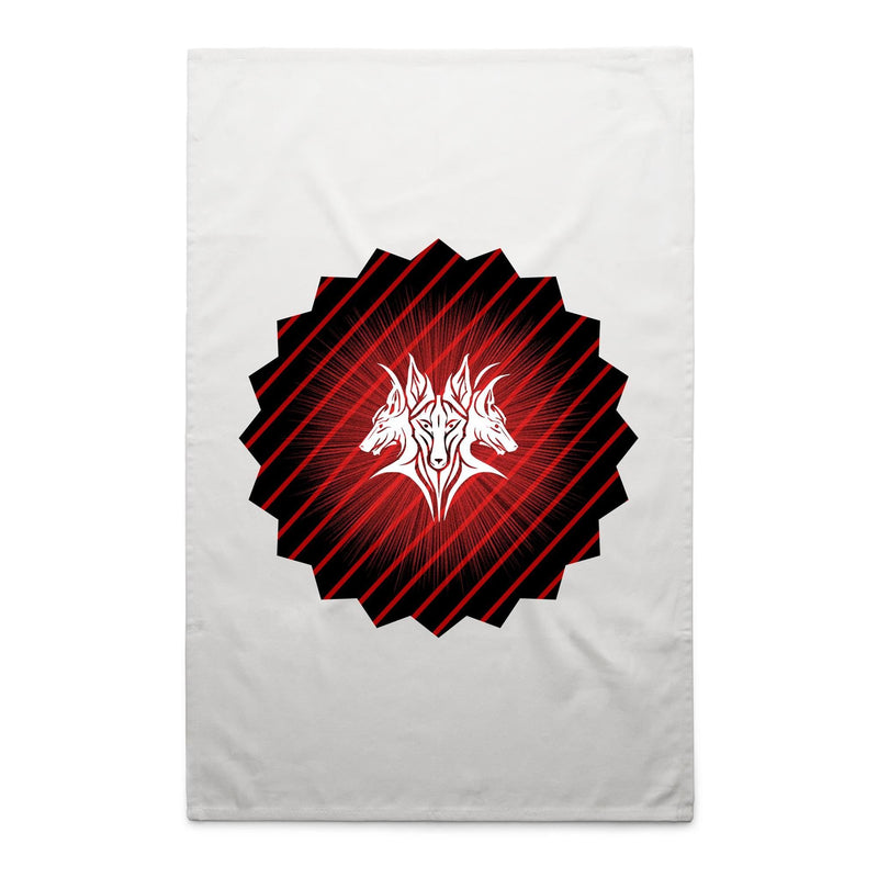 Glowing Cerberus AS Colour Tea Towel Ogo Merch