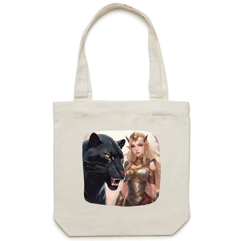 Panther and Elf - Carrie - Canvas Tote Bag Ogo Merch