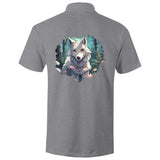 Wolf Print AS Colour Chad S/S Polo Shirt