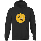 Bees AS Colour Stencil - Pocket Hoodie Sweatshirt