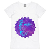 Blue Phoenix Womens VNeck TShirt