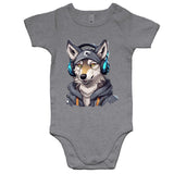 Gaming Wolf AS Colour Mini Me Baby Onesie Romper