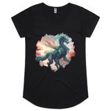 Beautiful Dragon AS Colour Mali Women's Scoop Neck TShirt